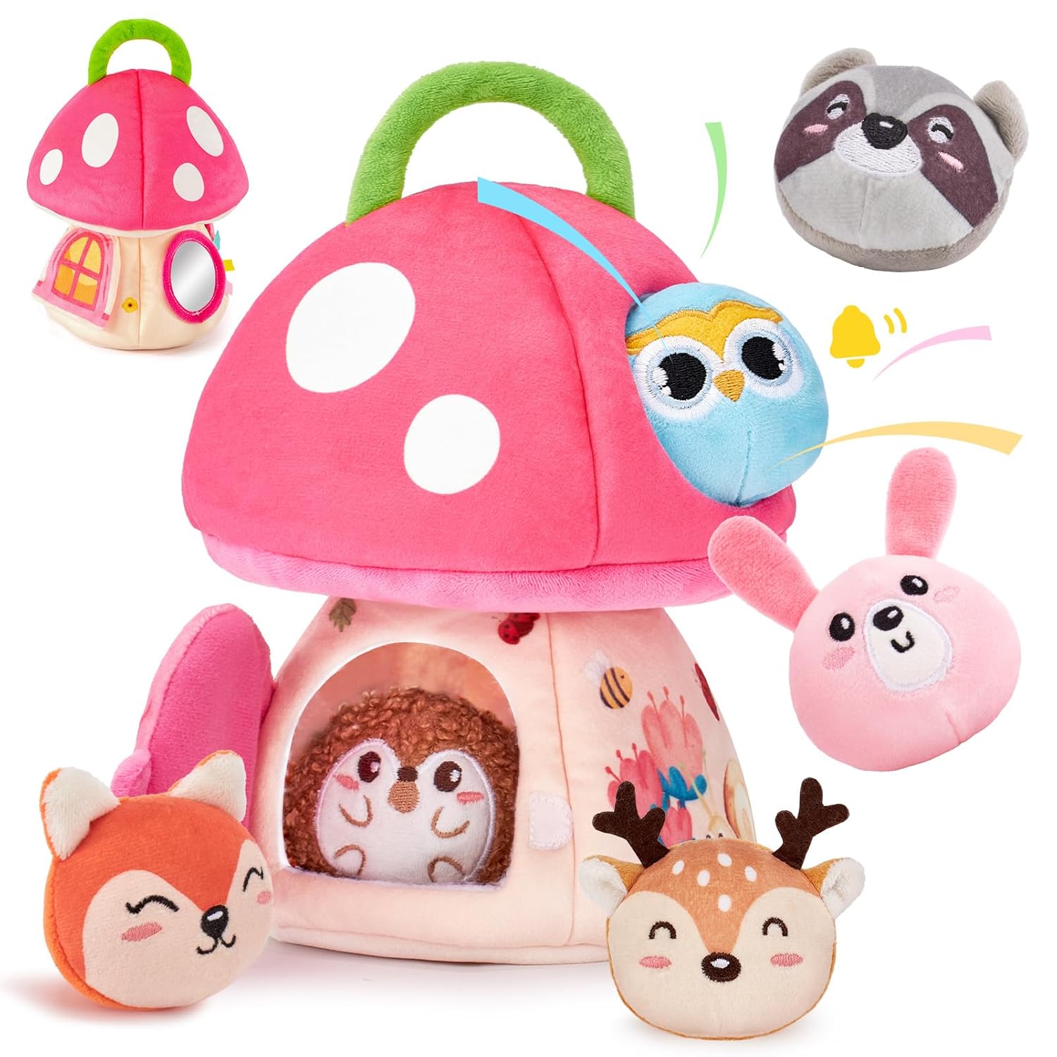 Hahaland Baby Girl 6-12 Months Sensory Toy Set