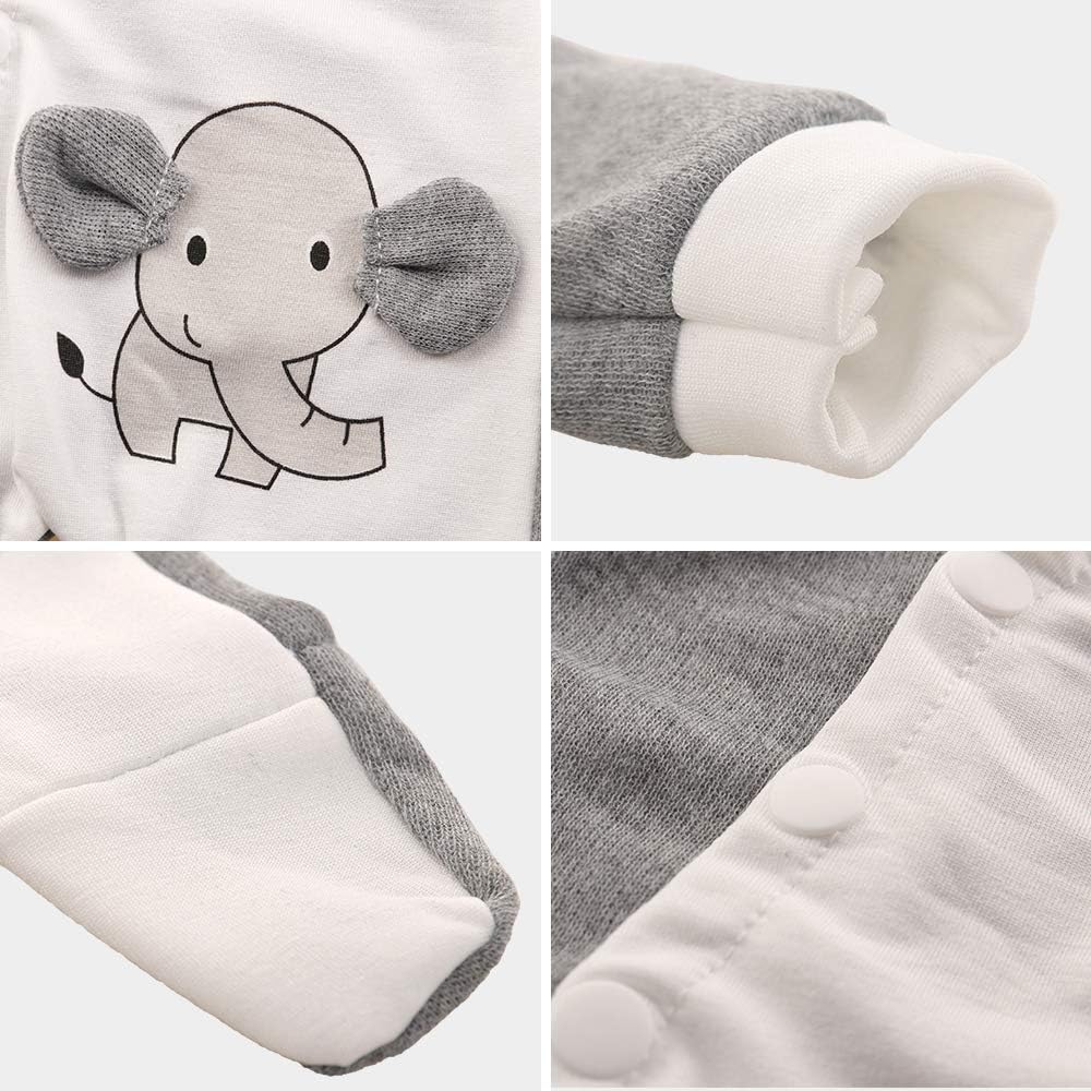 Miunana Baby Doll Clothes Elephant Jumpsuit Outfit 13-15 Inch 1pcs