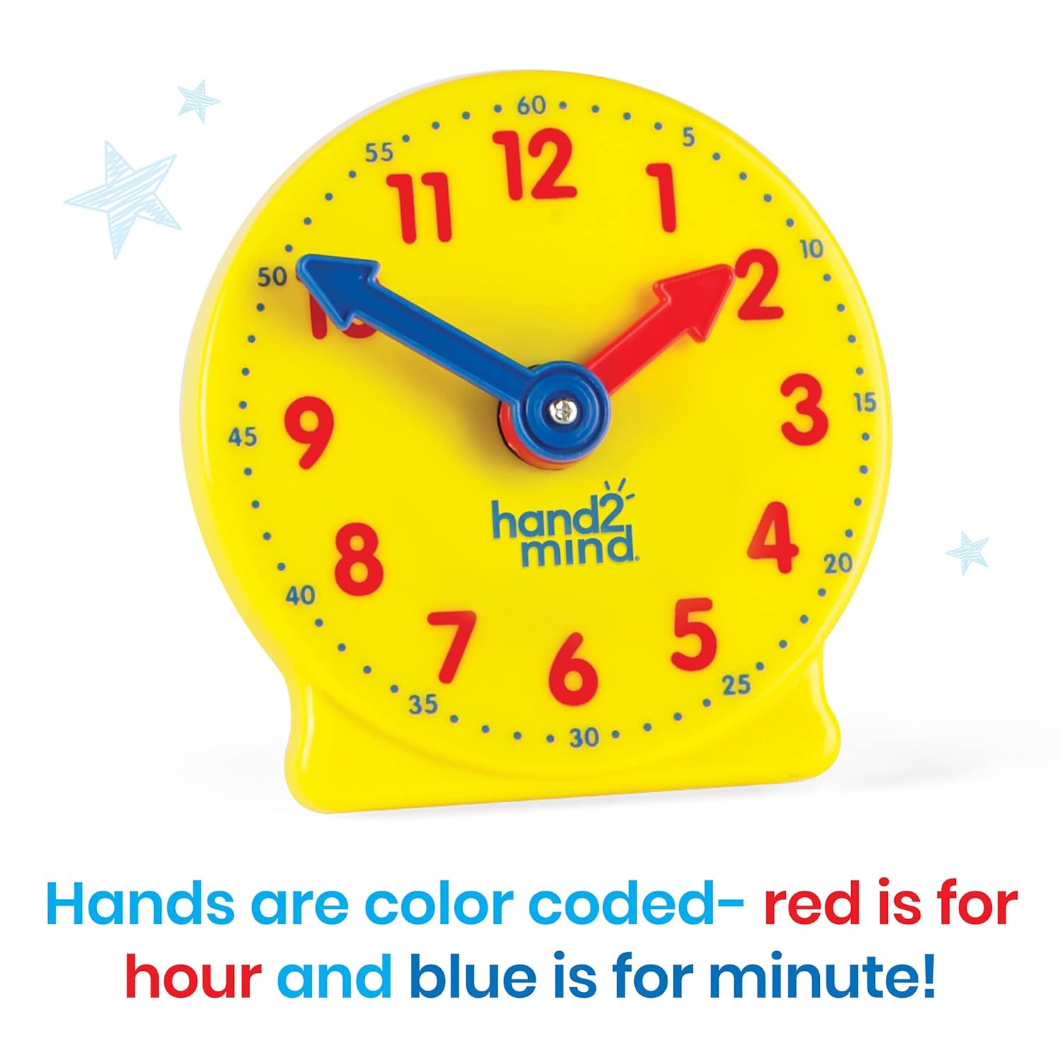 hand2mind Mini Geared Clock Set of 24 for Kids