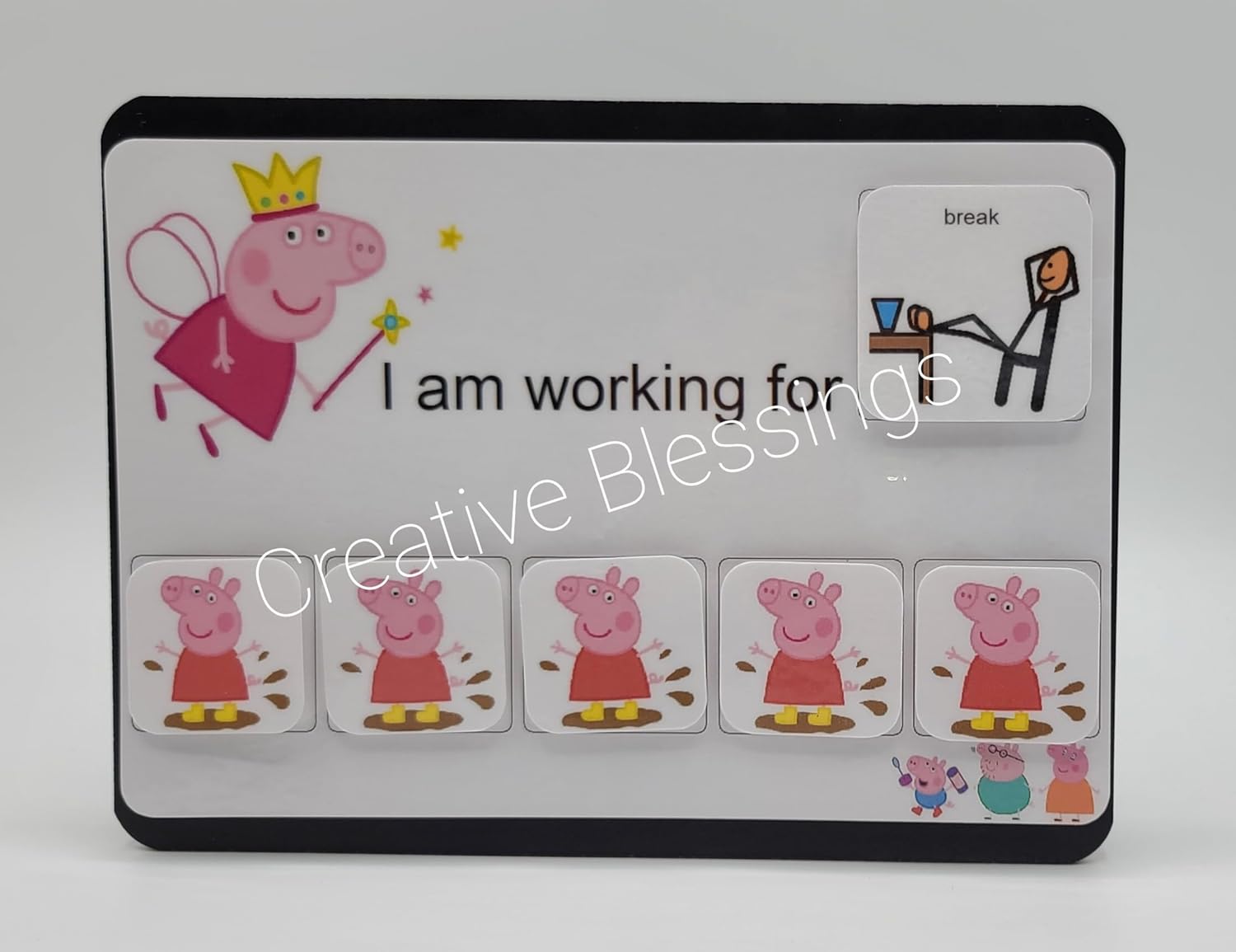 Creative Blessings Token Reward Board for Autism and ADHD
