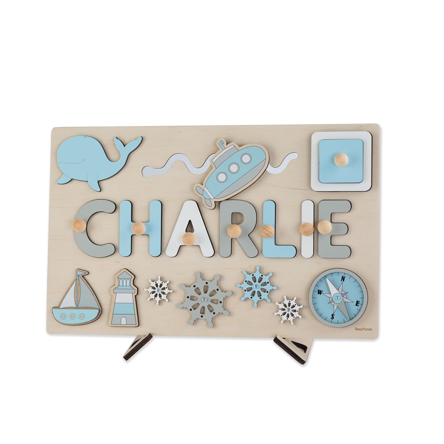 Busy Name Puzzle for Baby First Birthday Gift