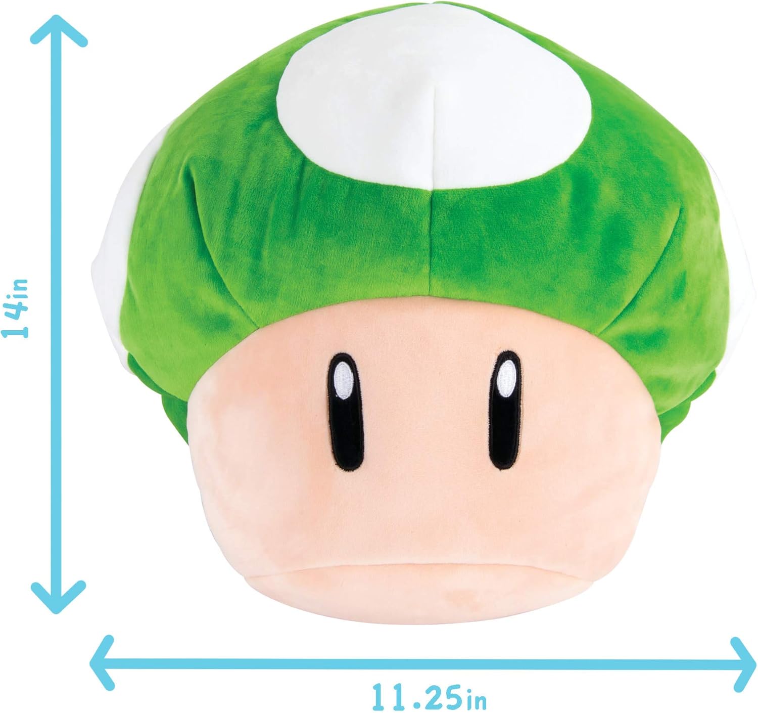 Super Mario 1Up Mushroom Plushie - 15 Inch Collectible