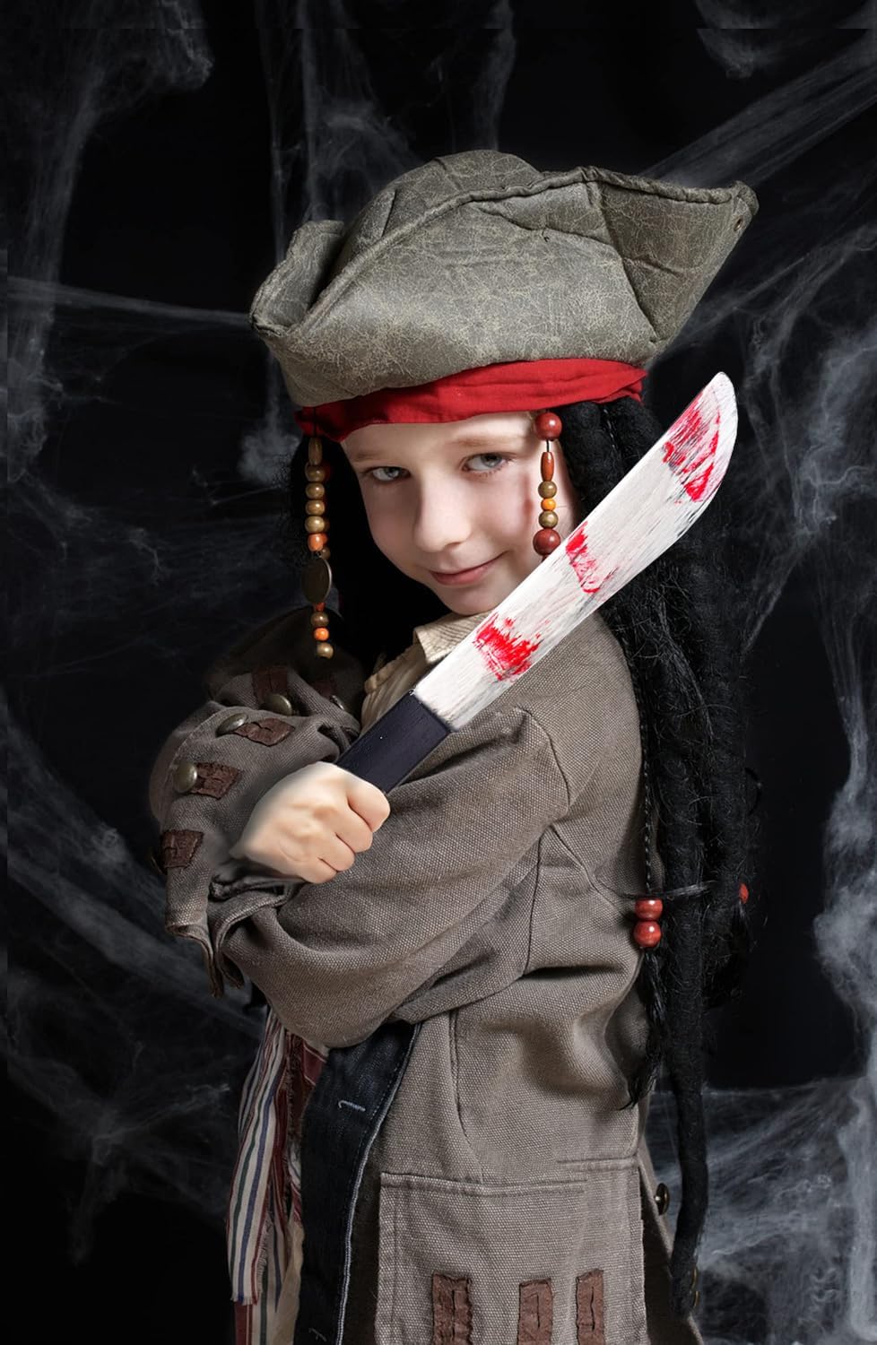 Bloody Butcher Knife Halloween Costume Prop