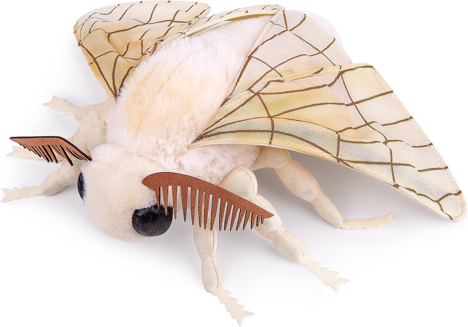 ZHONGXIN MADE Silk Moth Plush - Realistic 11in Stuffed Animal