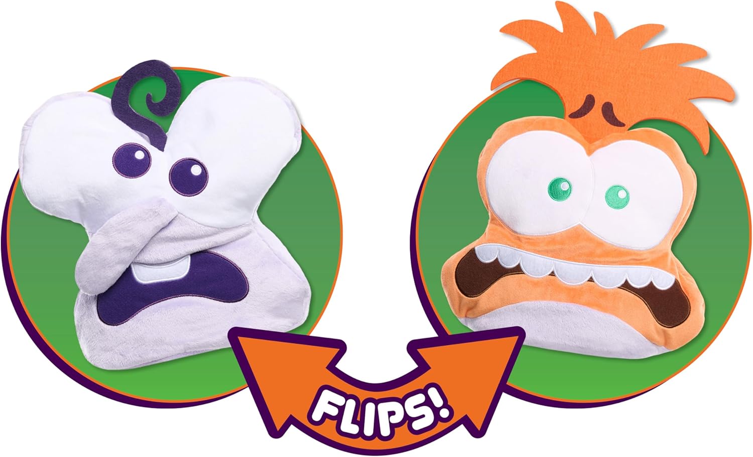 Disney and Pixar Inside Out 2 Fear Anxiety Reversible Plush Head