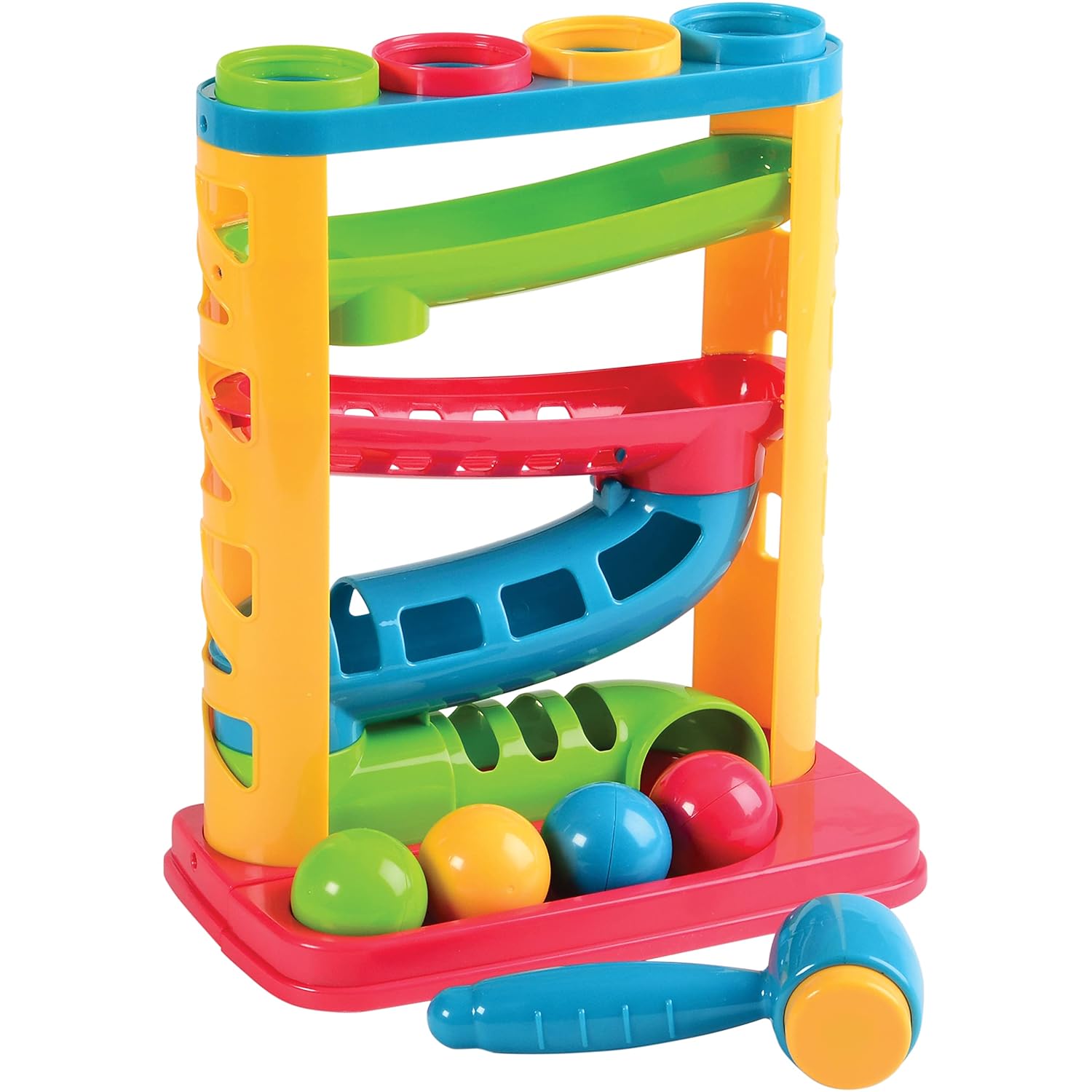 Constructive Playthings Pound a Ball Game Toy Hammer 6-Piece 1