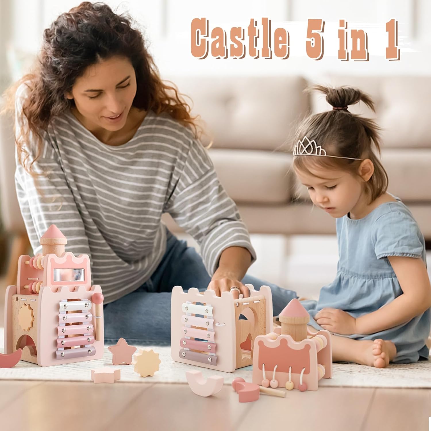 YOUUYS Castle Activity Cube for Kids 3 Years