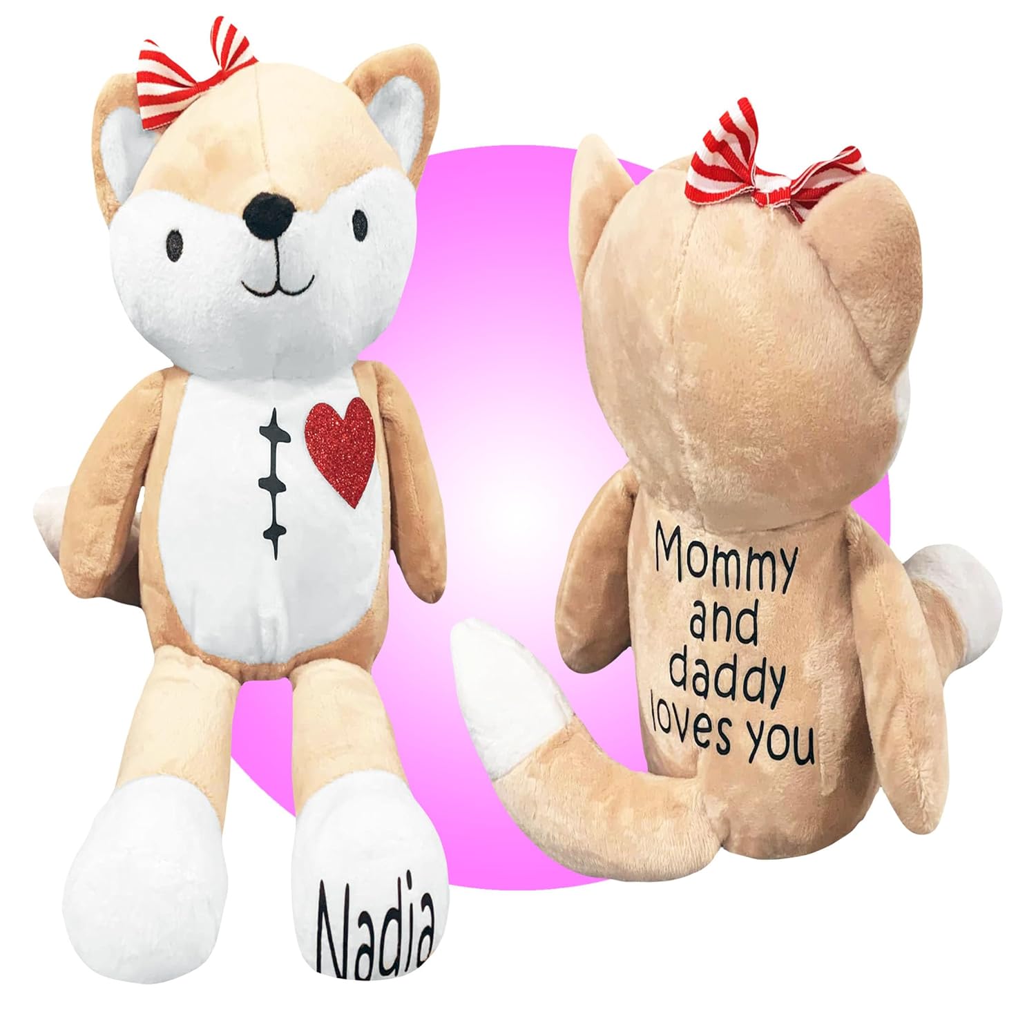 Customized 14 Fox Scar Buddy - Heart Surgery Gift for Kids