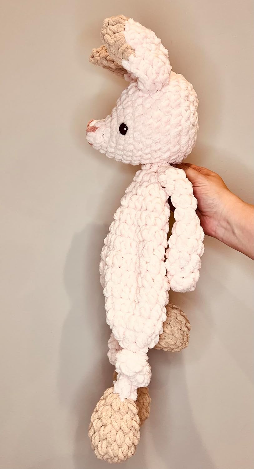 Handmade Bunny Snuggler Plush Toy for Baby