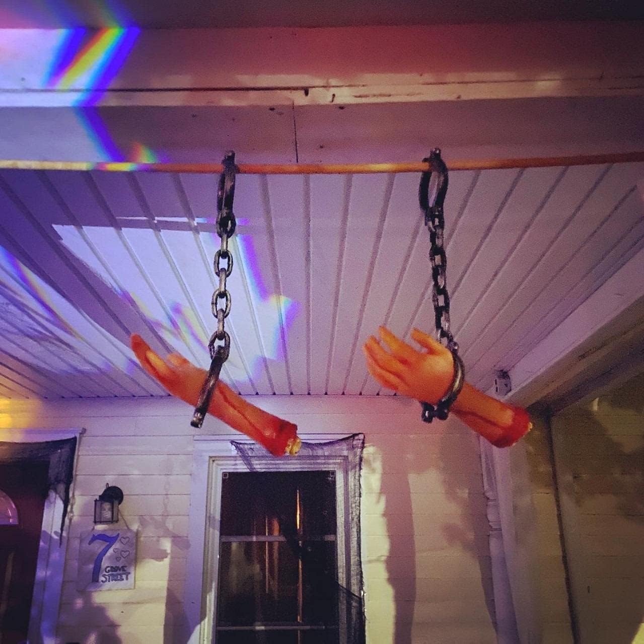 XONOR Fake Bloody Hands for Halloween Decor