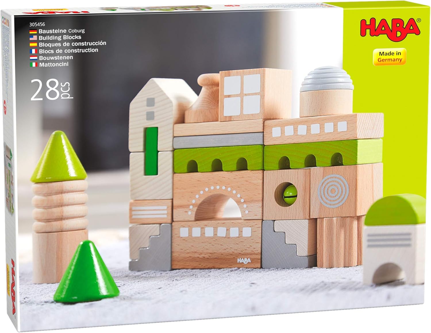 HABA Wooden Block Coburg Set 28 Pieces