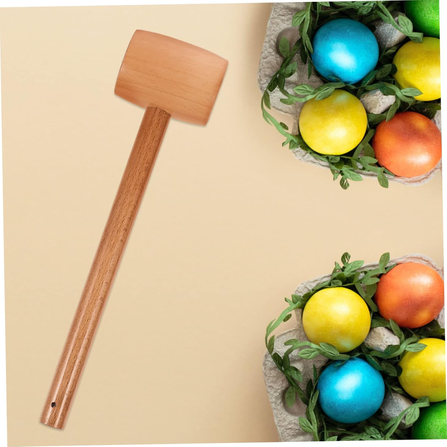 VICASKY Mini Wooden Hammer for Baby and Toddler Play