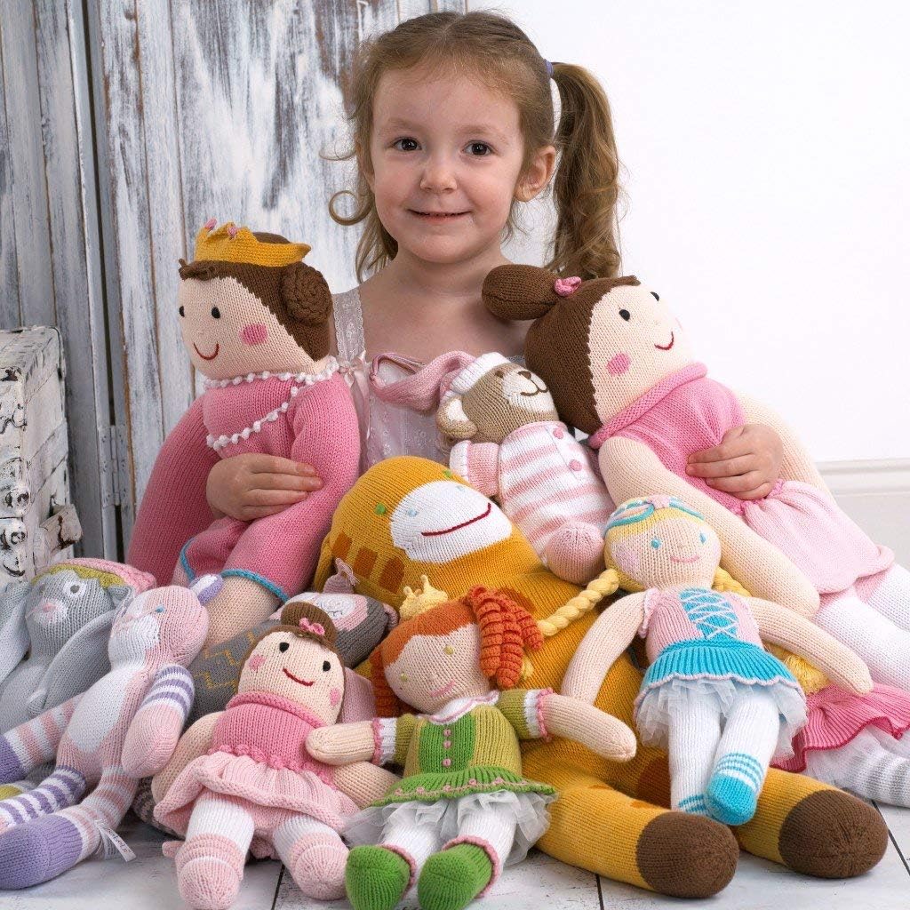 ZUBELS Baby Girls Milly The Princess 12-Inch Plush Doll