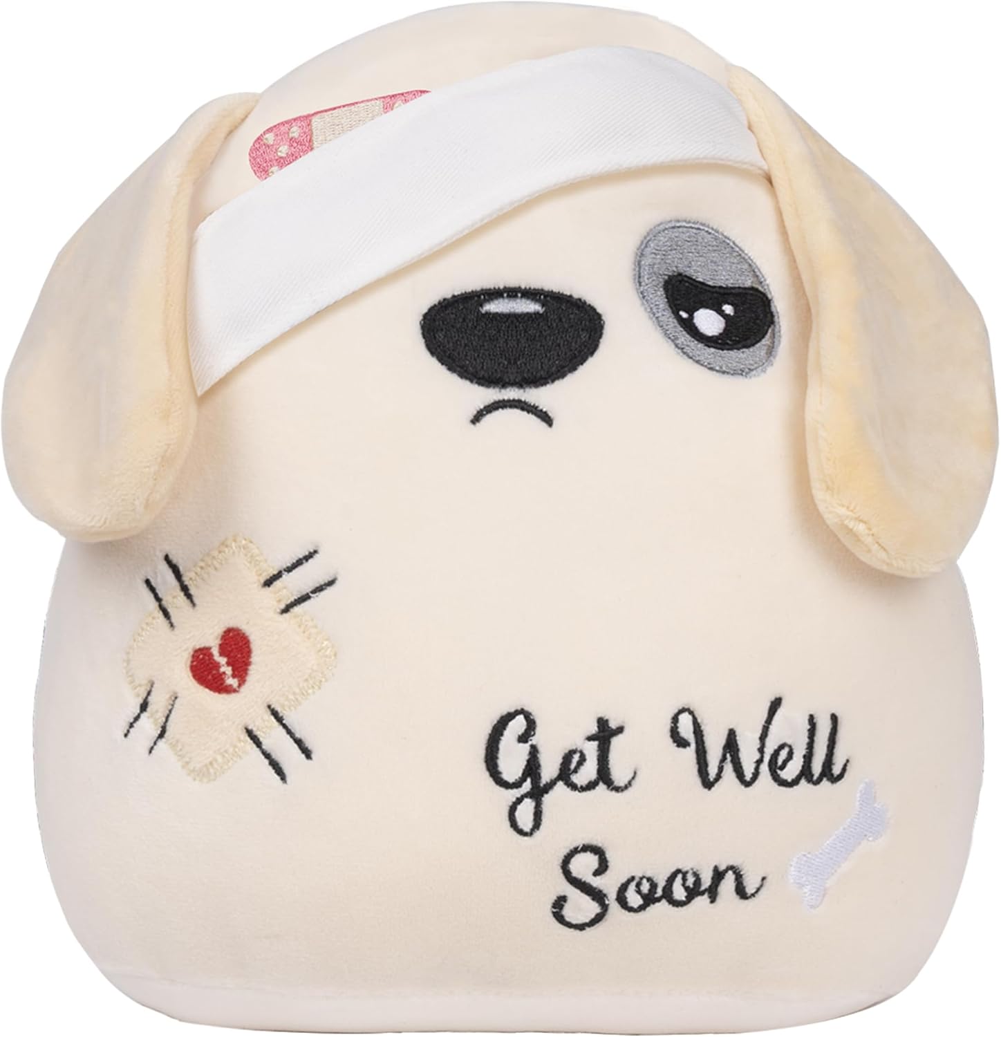 Get Well Soon Plush Dog 9 Inches - Cute Bandage Stuffed Animal