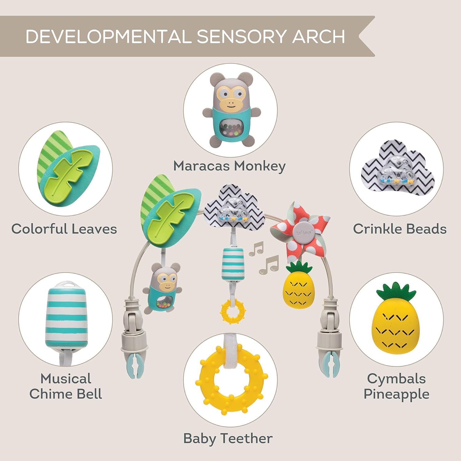Tropical Orchestra Arch for Babies Toddlers