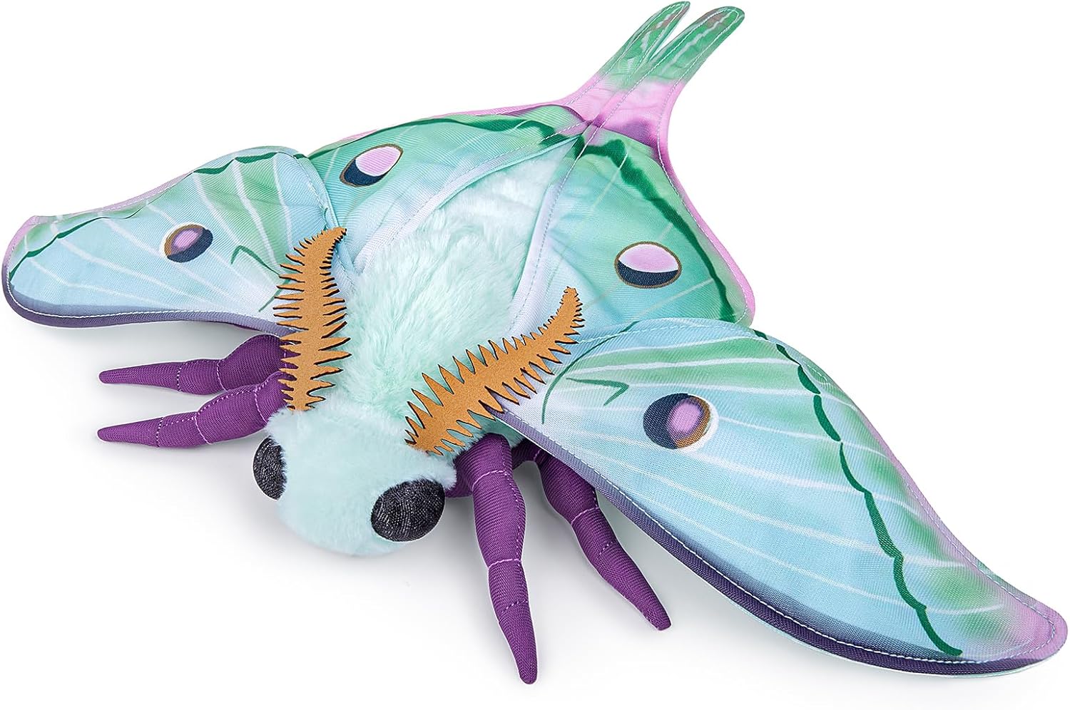 Luna Moth Plush Toy 11 Inch Realistic Stuffed Animal