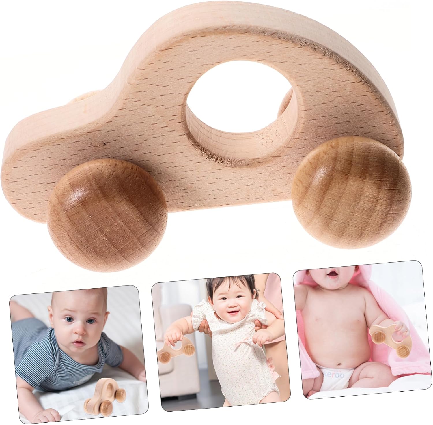 BESPORTBLE Wooden Push Car for Newborns