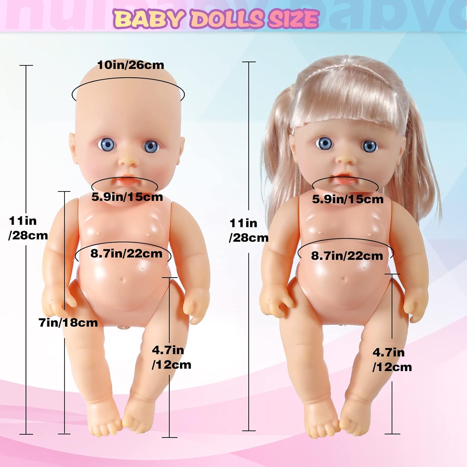WONDOLL 19Pcs Baby Doll Clothes Costumes for 8-10 Inch Girl