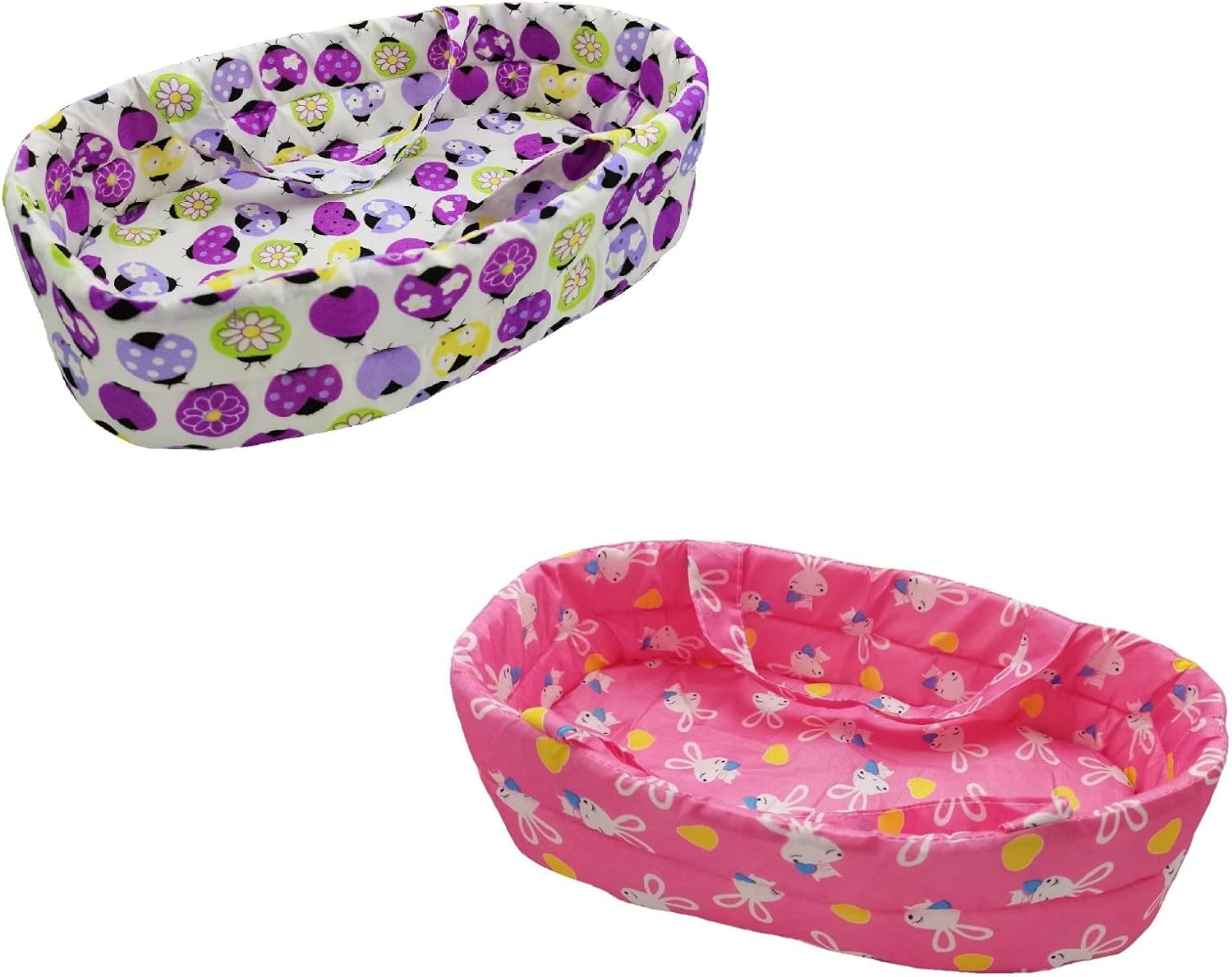 Xunwa Baby Doll Bassinet for 5-9 Inch Dolls