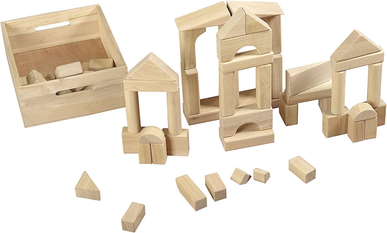 MOD Complete Standard Unit Wood Blocks with Storage Tray 64 Pcs