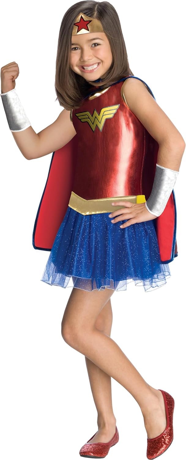 Rubies Justice League Wonder Woman Costume Dress for Kids Medium