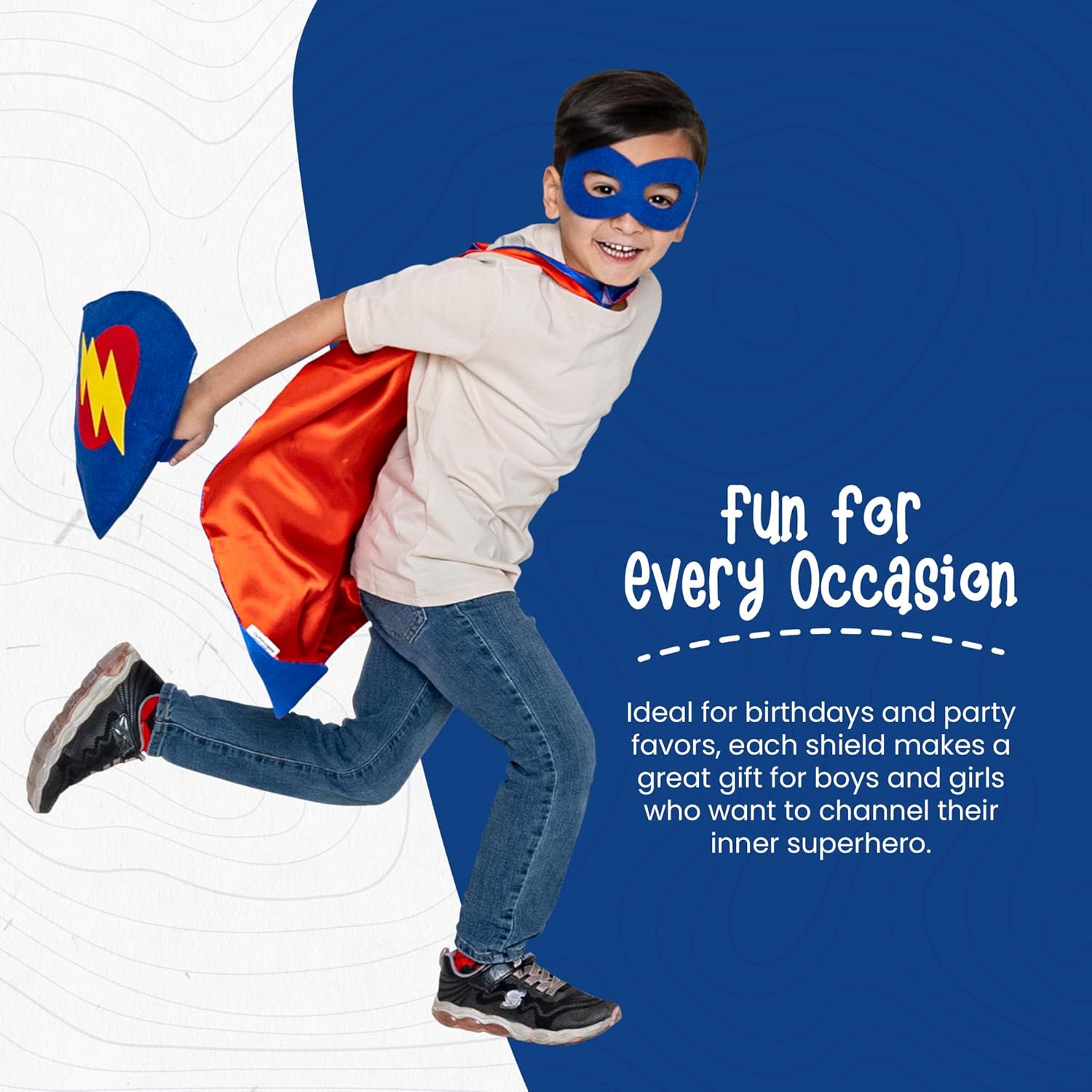 Captain Capes Kids Shield - Lightweight Durable