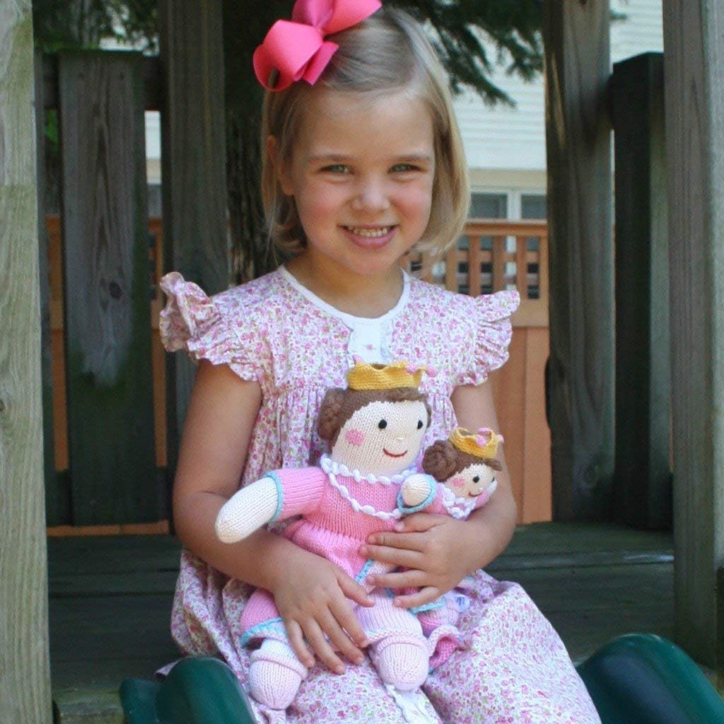 ZUBELS Baby Girls Milly The Princess 12-Inch Plush Doll