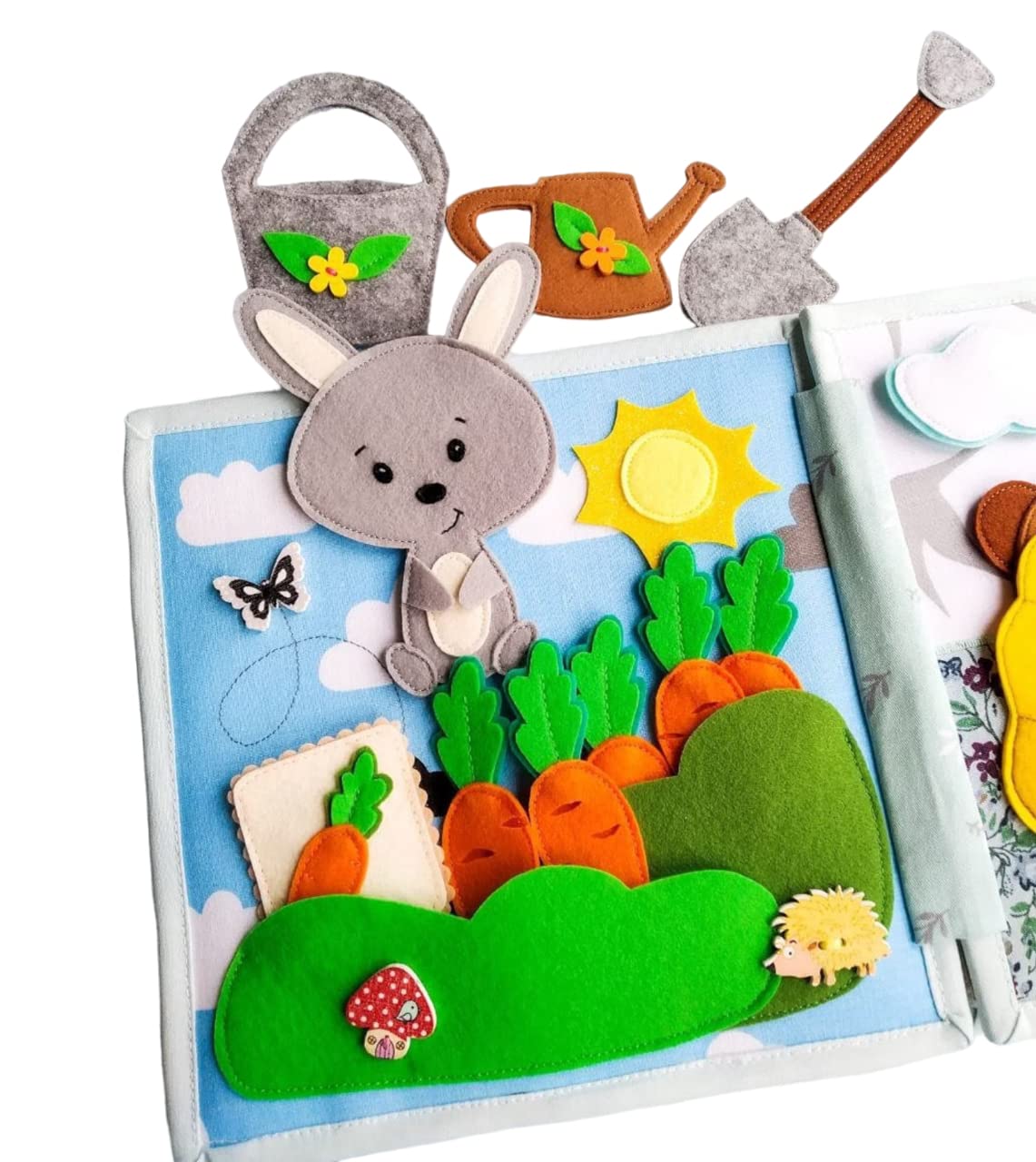 Quiet Baby Felt Book Garden Sea Montessori Toddler