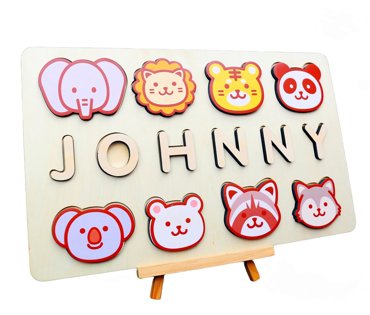 Vnque Personalized Wooden Name Puzzles for Kids 1