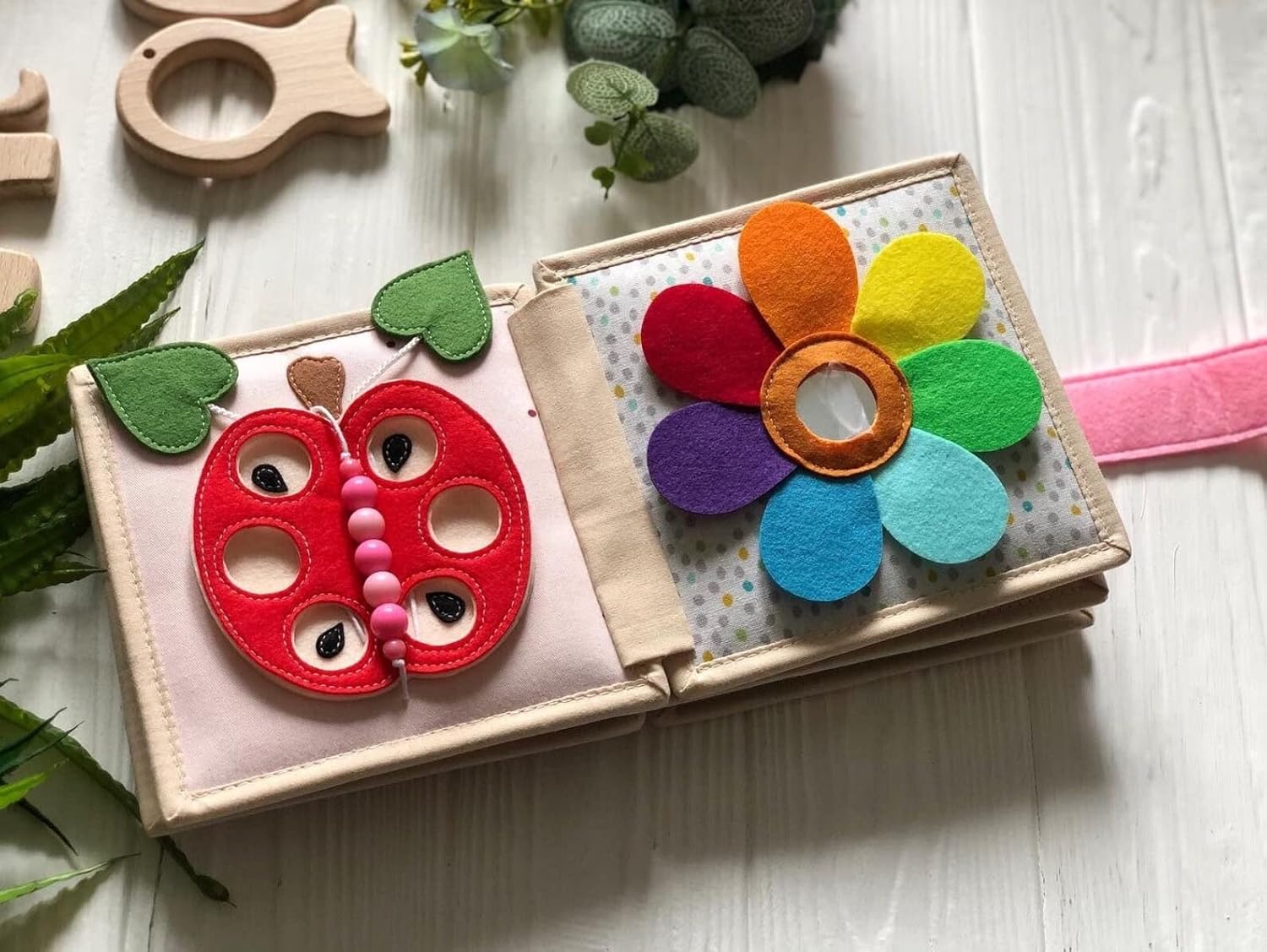 Quiet Baby Book with Animals and Shapes