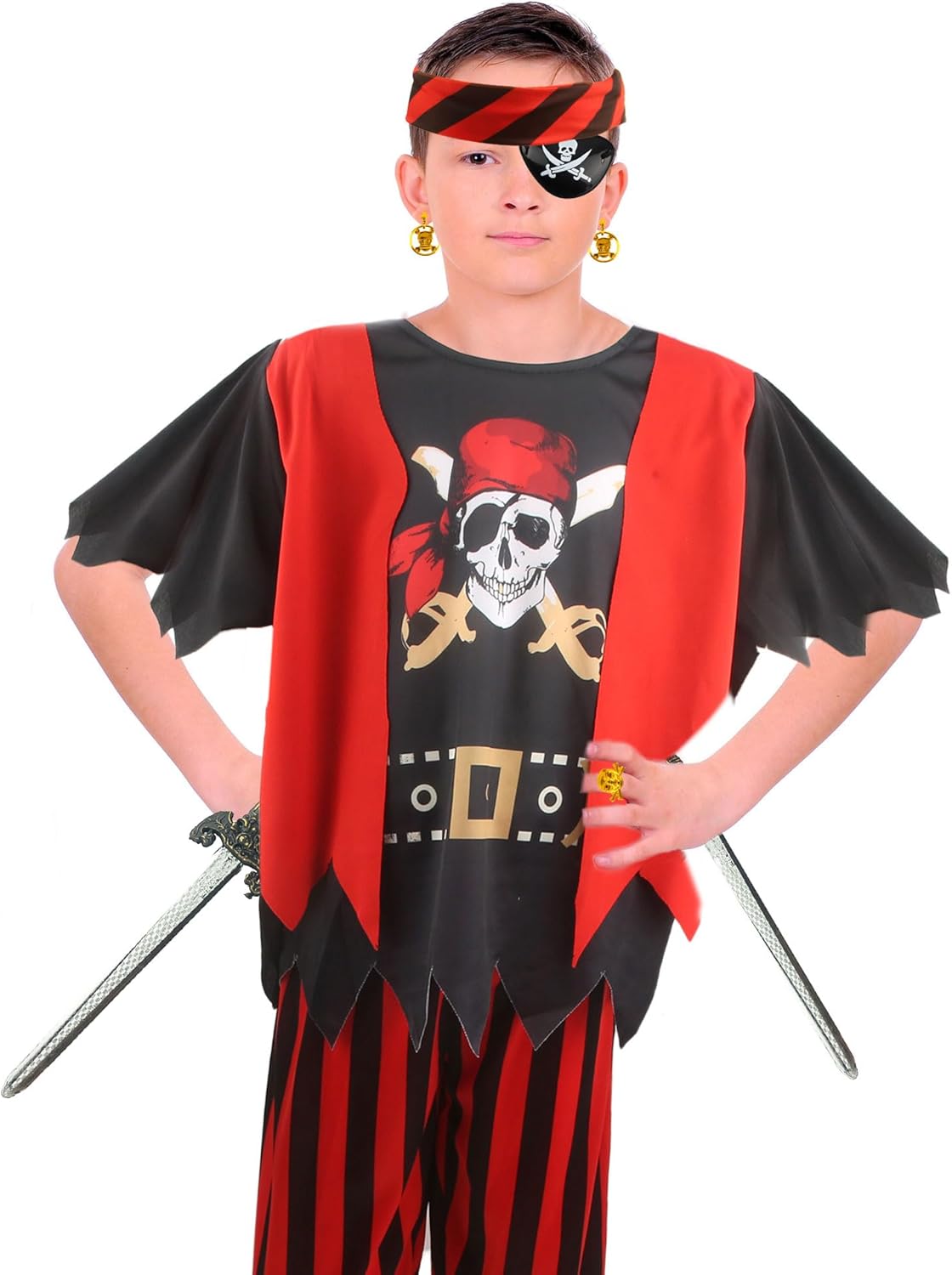 Kids Pirate Costume Set for Halloween Play