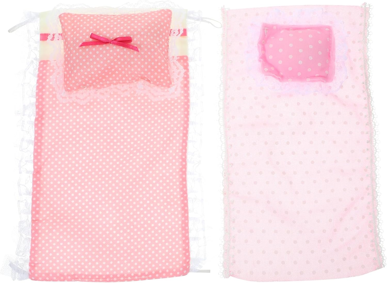 LUOZZY 2 Sets Dolhouse Bedding Accessories