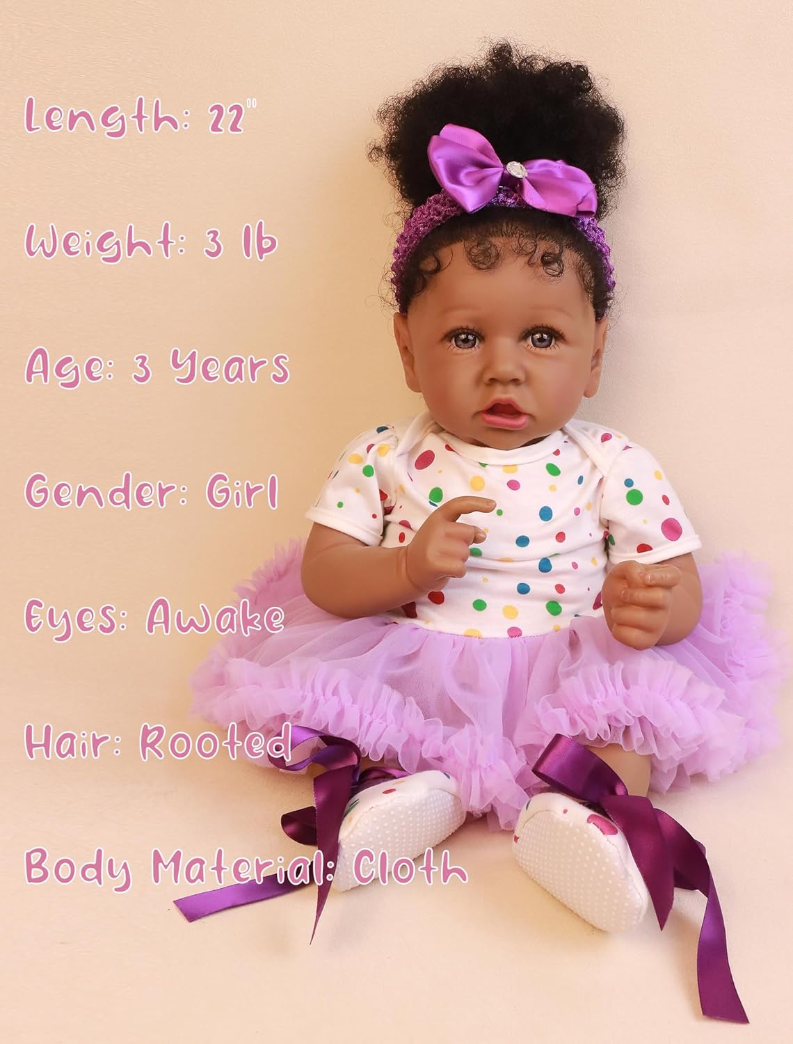HOOMAI Realistic Reborn Baby Doll 228 Inch Soft Body