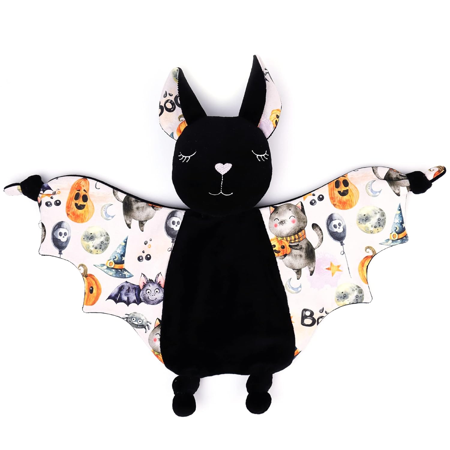 Halloween Baby Security Blanket Bat Plush