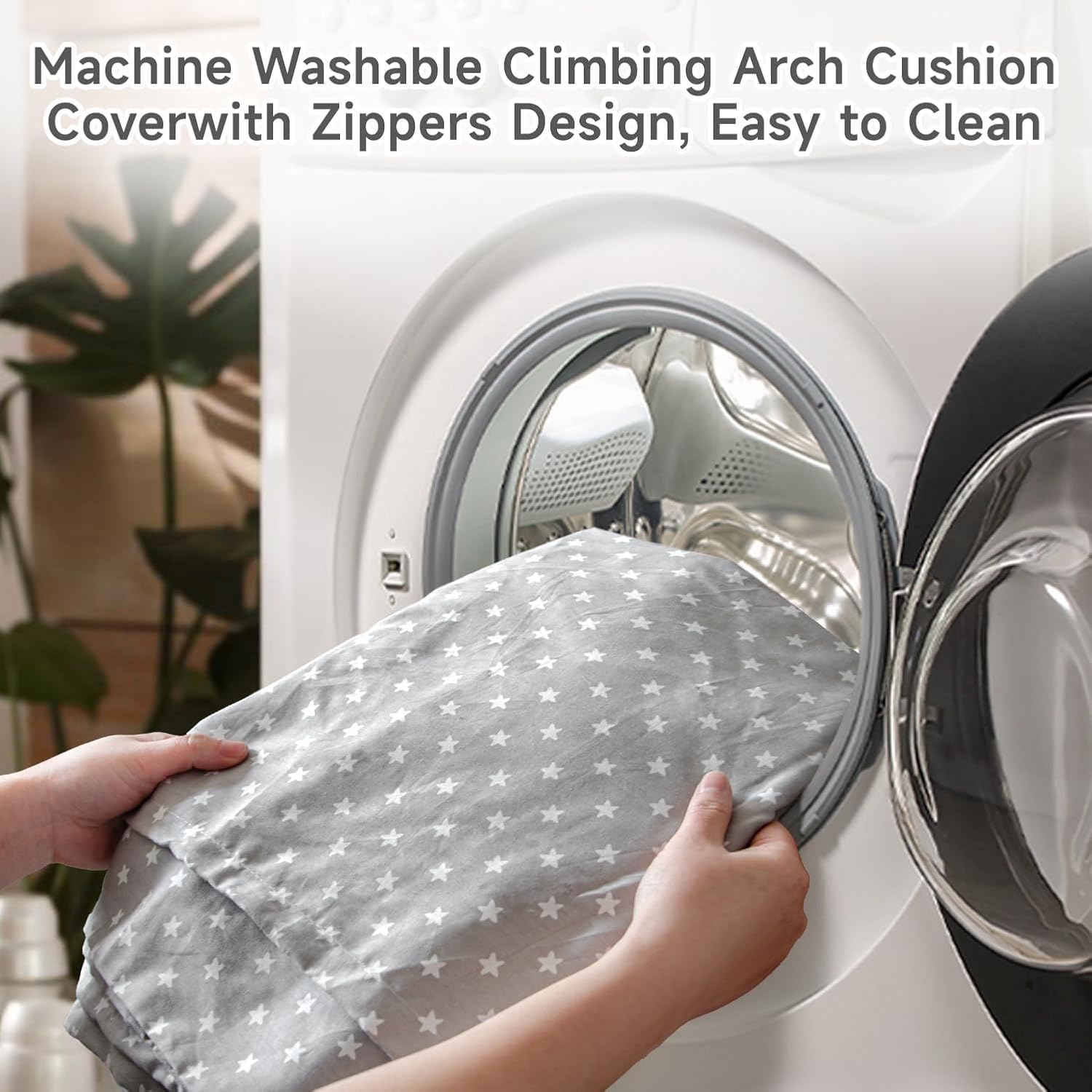 Sherilyn Grey Star Climbing Arch Cushion