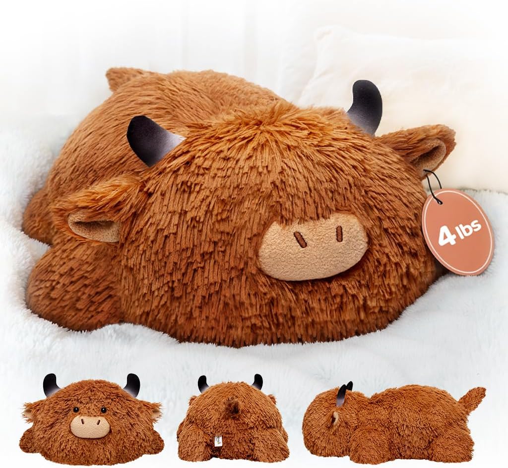 Mewaii Weighted Highland Cow Plush 40 Lbs 23 Inch 1