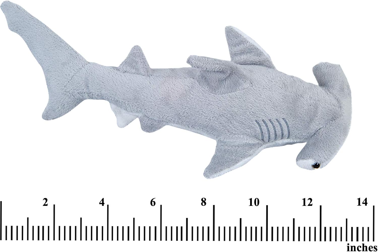 Bedwina Stuffed Animal Sharks - Pack of 2 14 Mako 13 Hammerhead Plush Toys