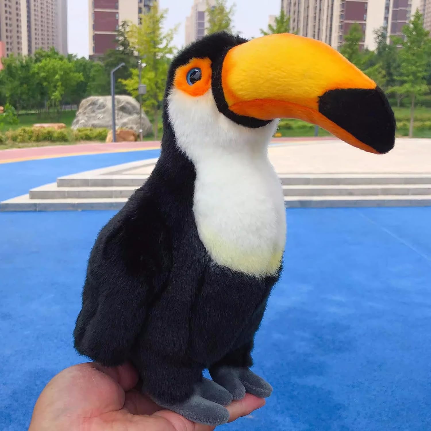 Lilizzhoumax Lifelike Toucan Plush Realistic Soft