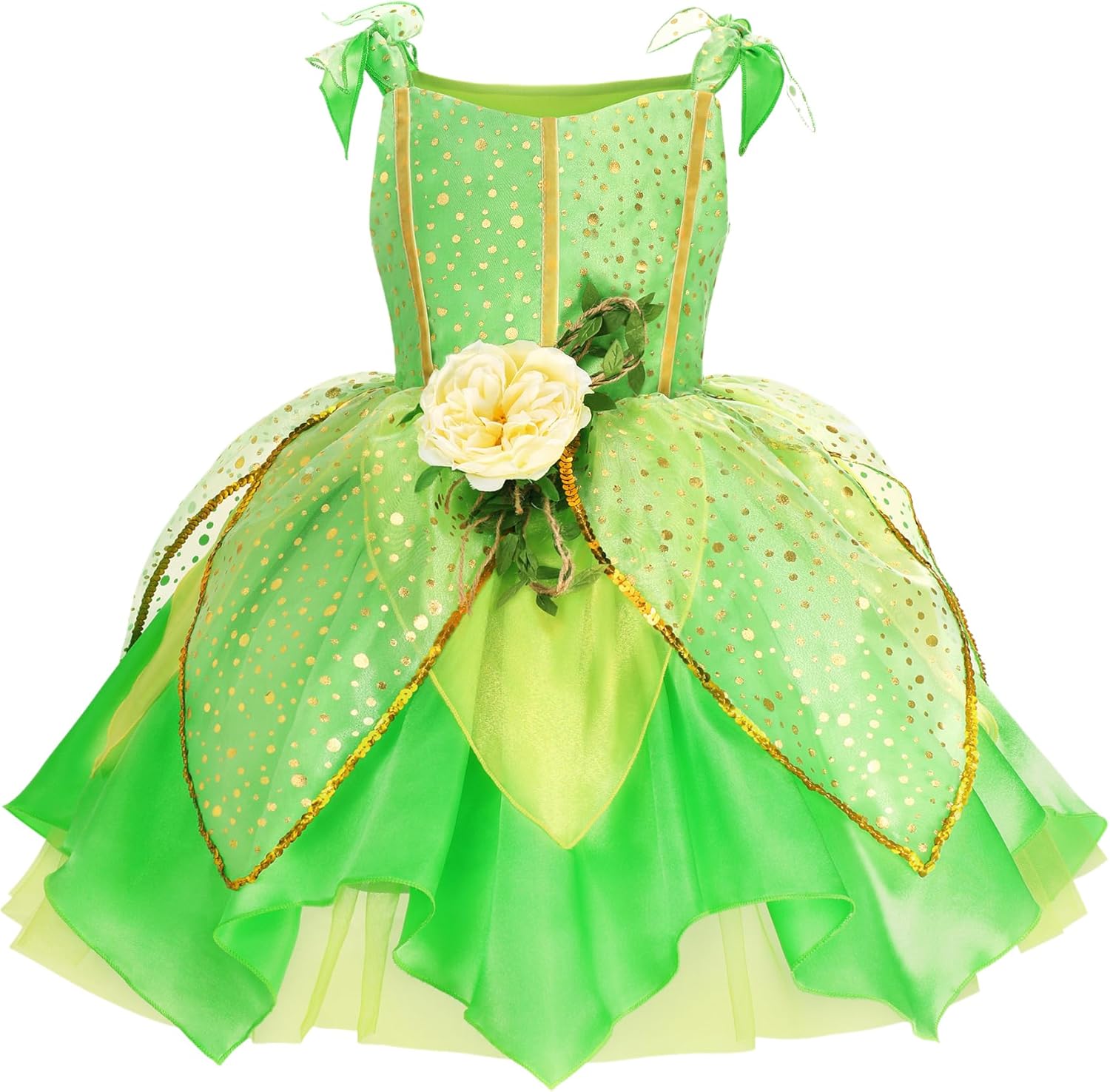 KSISUSH Fairy Costume Princess Dress with Wing Accessories