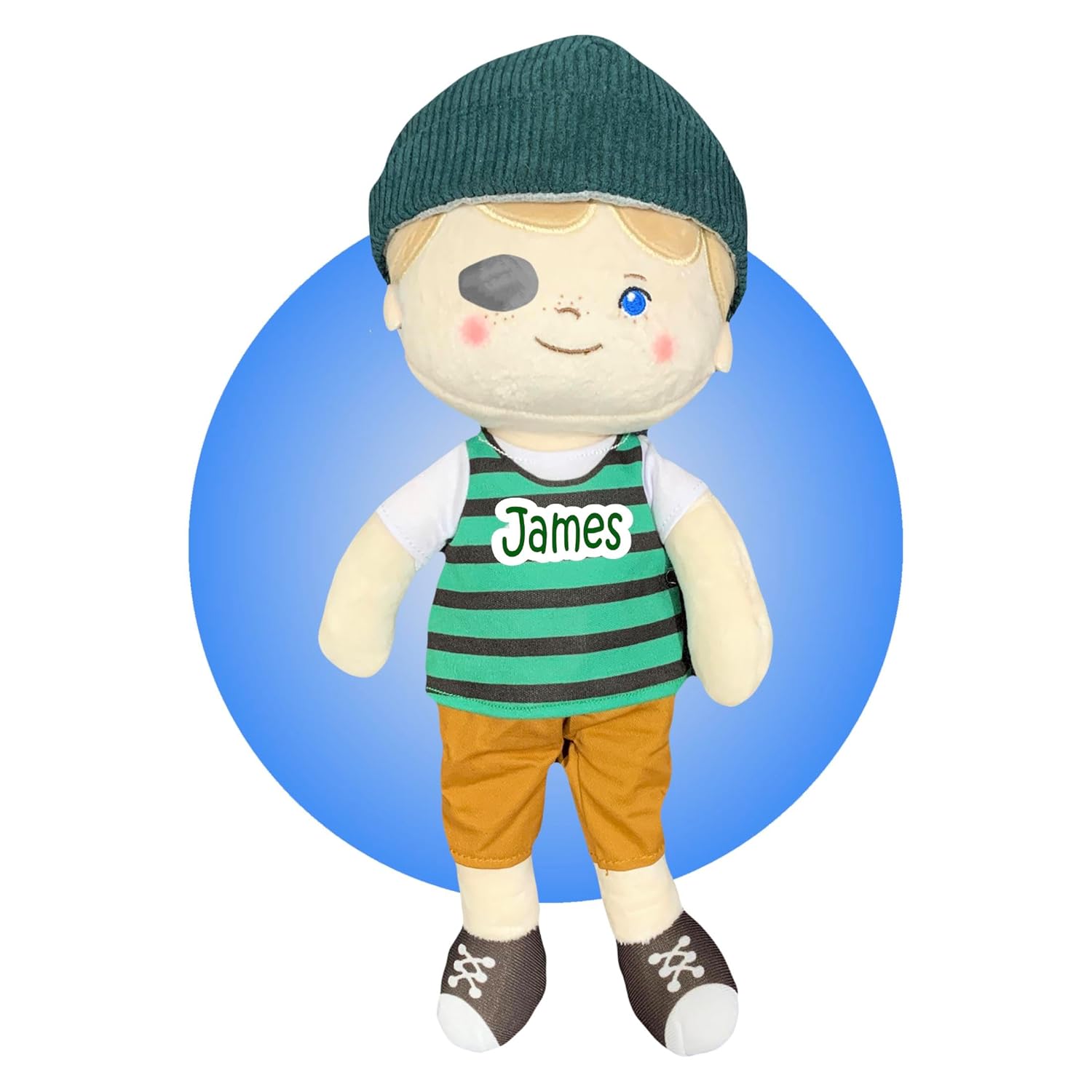 Kikilishop 14 Inch Eye Patch Doll for Kids