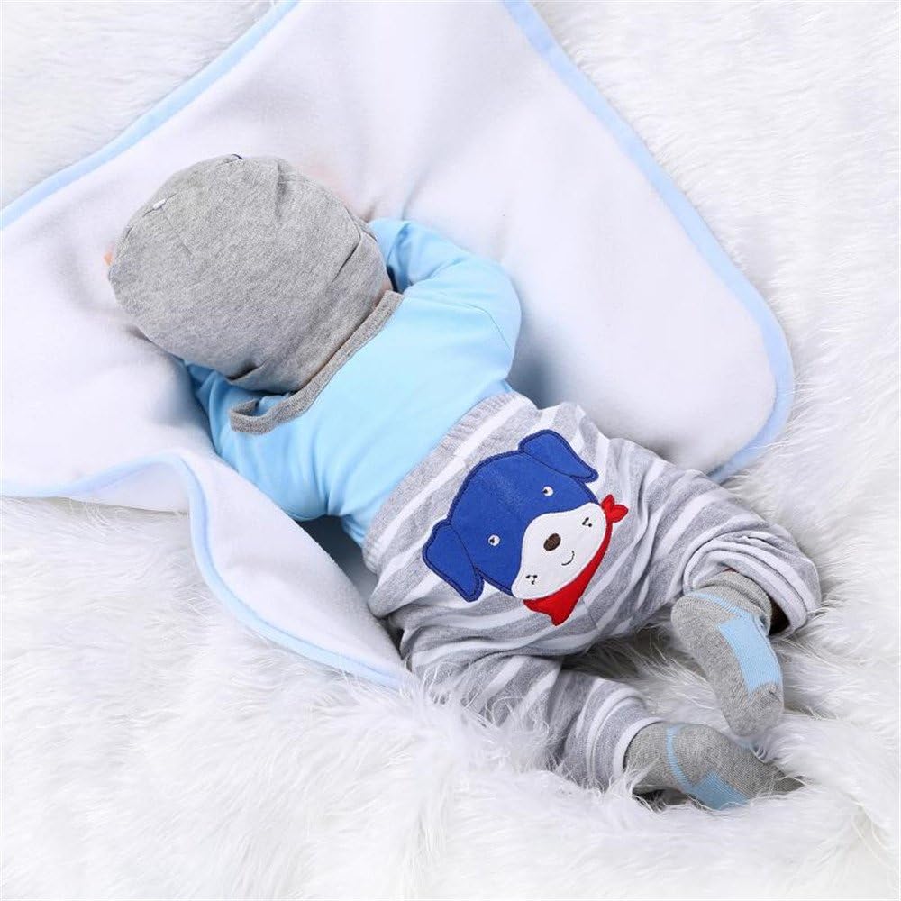 OYESY 4pcs Reborn Baby Boy Clothes Set Blue
