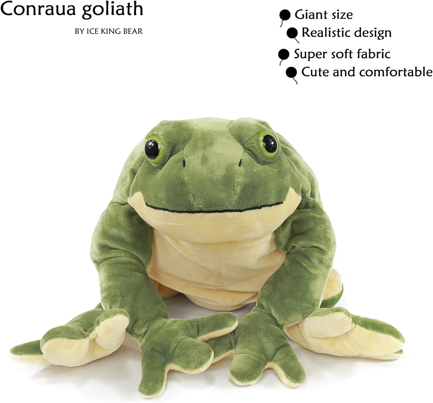 Ice King Bear Plush Giant Frog Stuffed Animal 22 Inches Green 1
