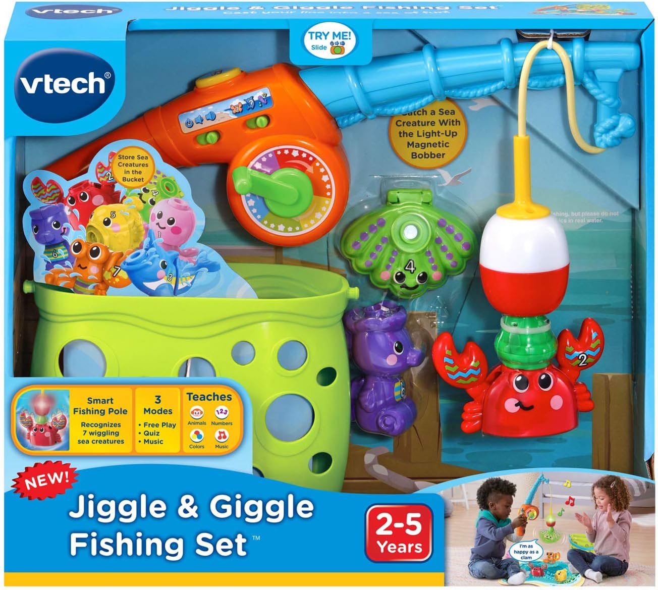 VTech Jiggle and Giggle Fishing Set for Kids 1