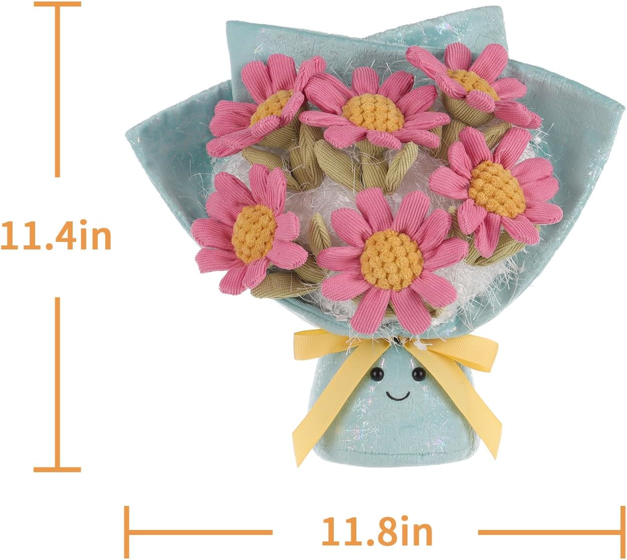 Apricot Lamb Calliopsis Bouquet Stuffed Animal for Kids
