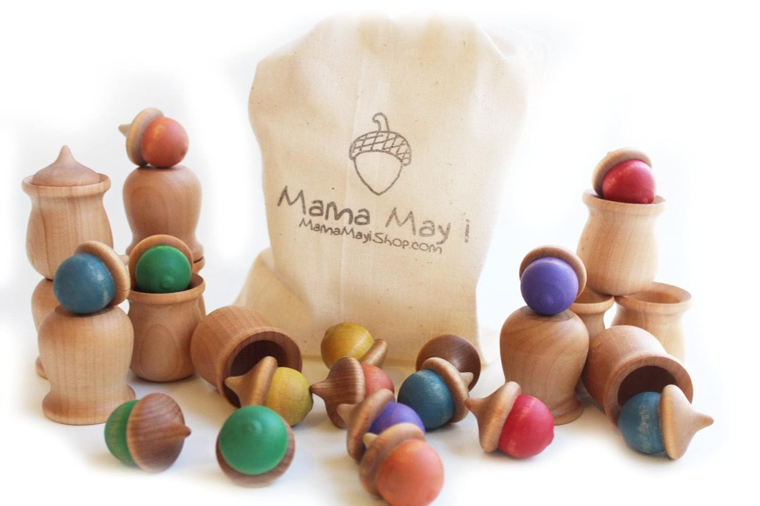 Mama May i Peekaboo Acorn Toy 1