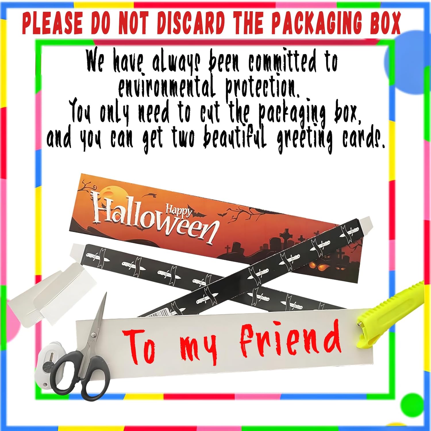 2Pcs Halloween Fake Knife Prop with Fake Blood