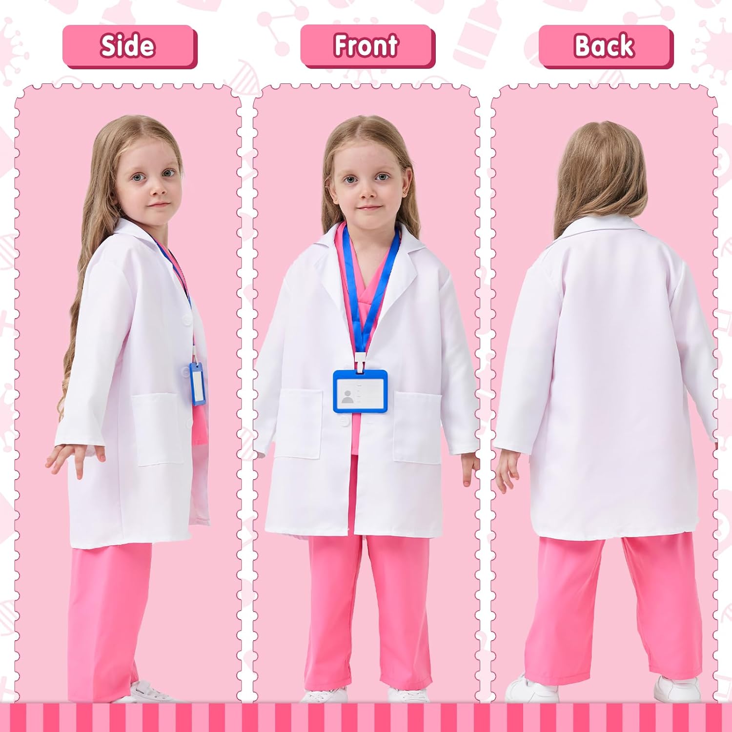 MGparty Doctor Costume Set for Kids Halloween