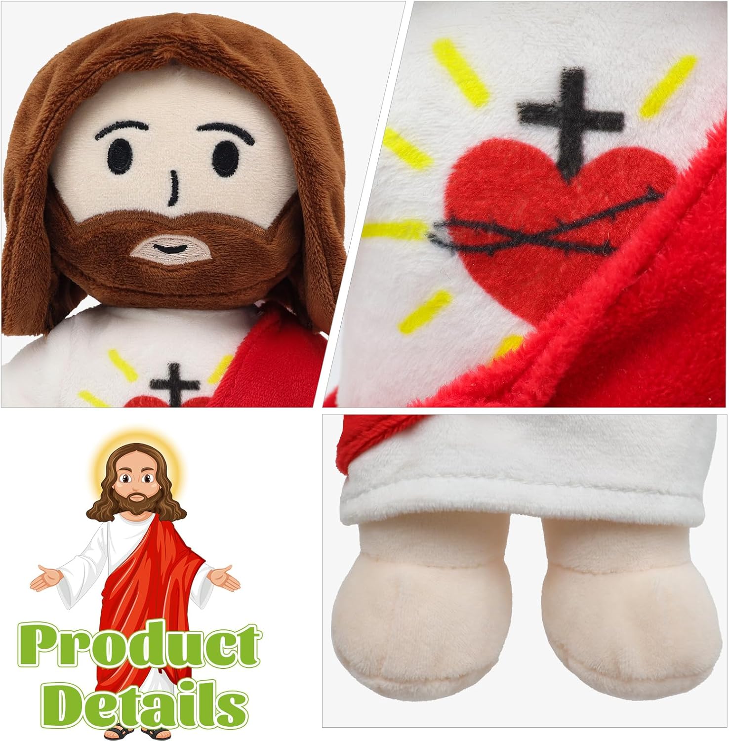 13 Inch Jesus Plush Toy for Church and Easter