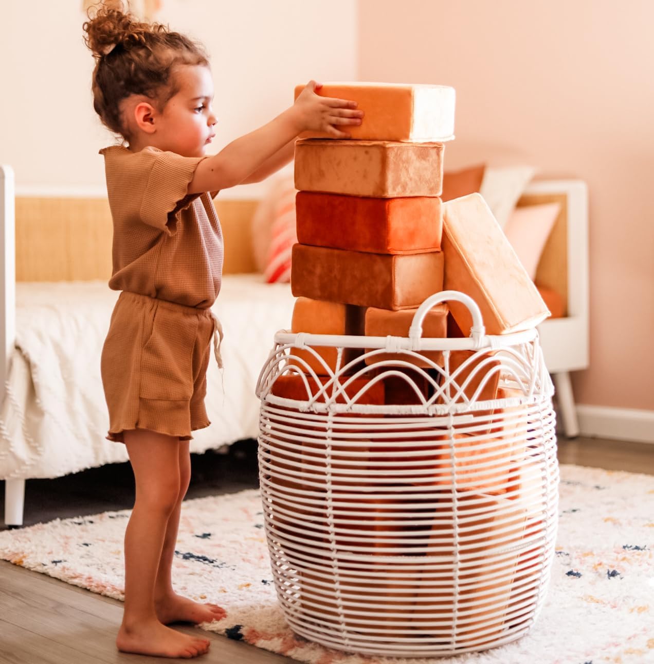 Plush Blocks Desert Set of 24 - Safe Foam Blocks for Kids