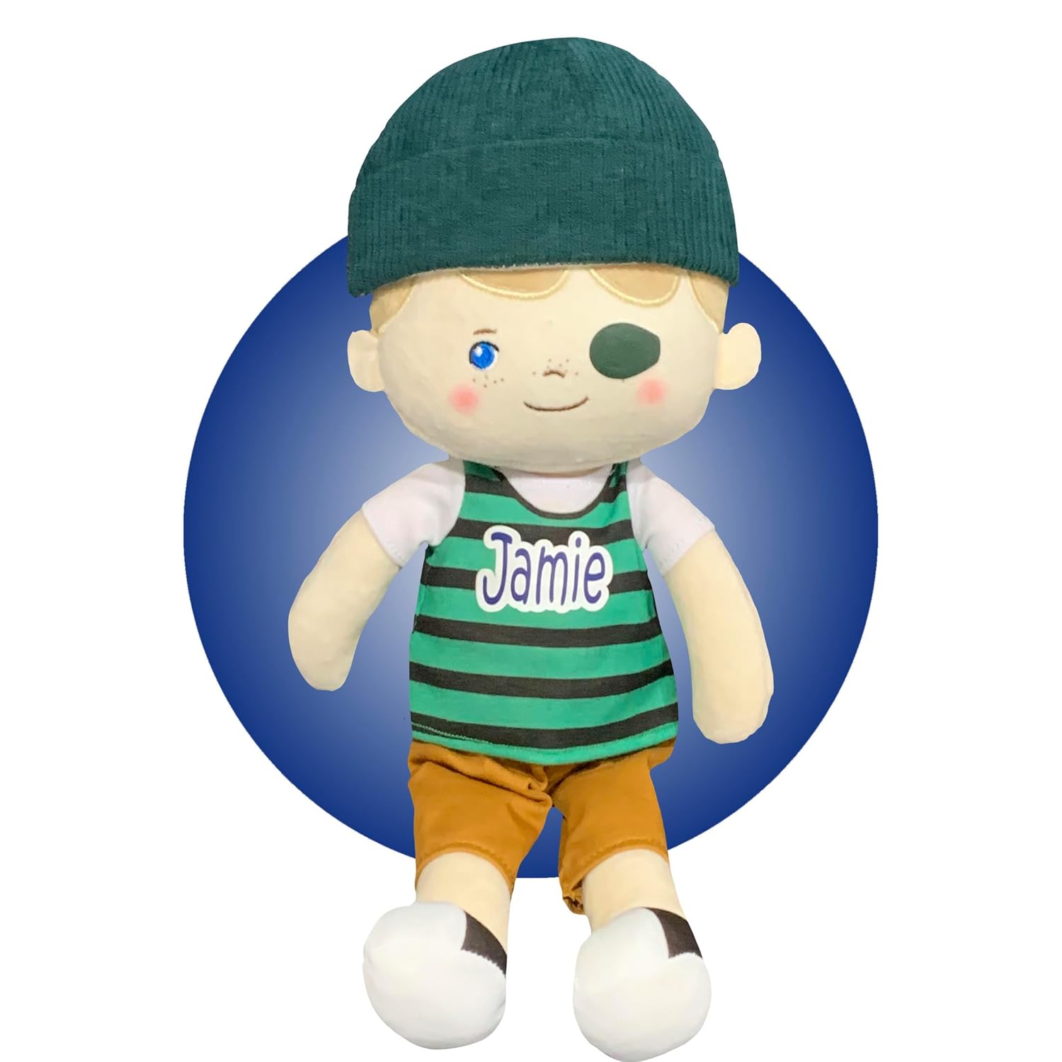 Kikilishop 14 Inch Eye Patch Doll for Kids